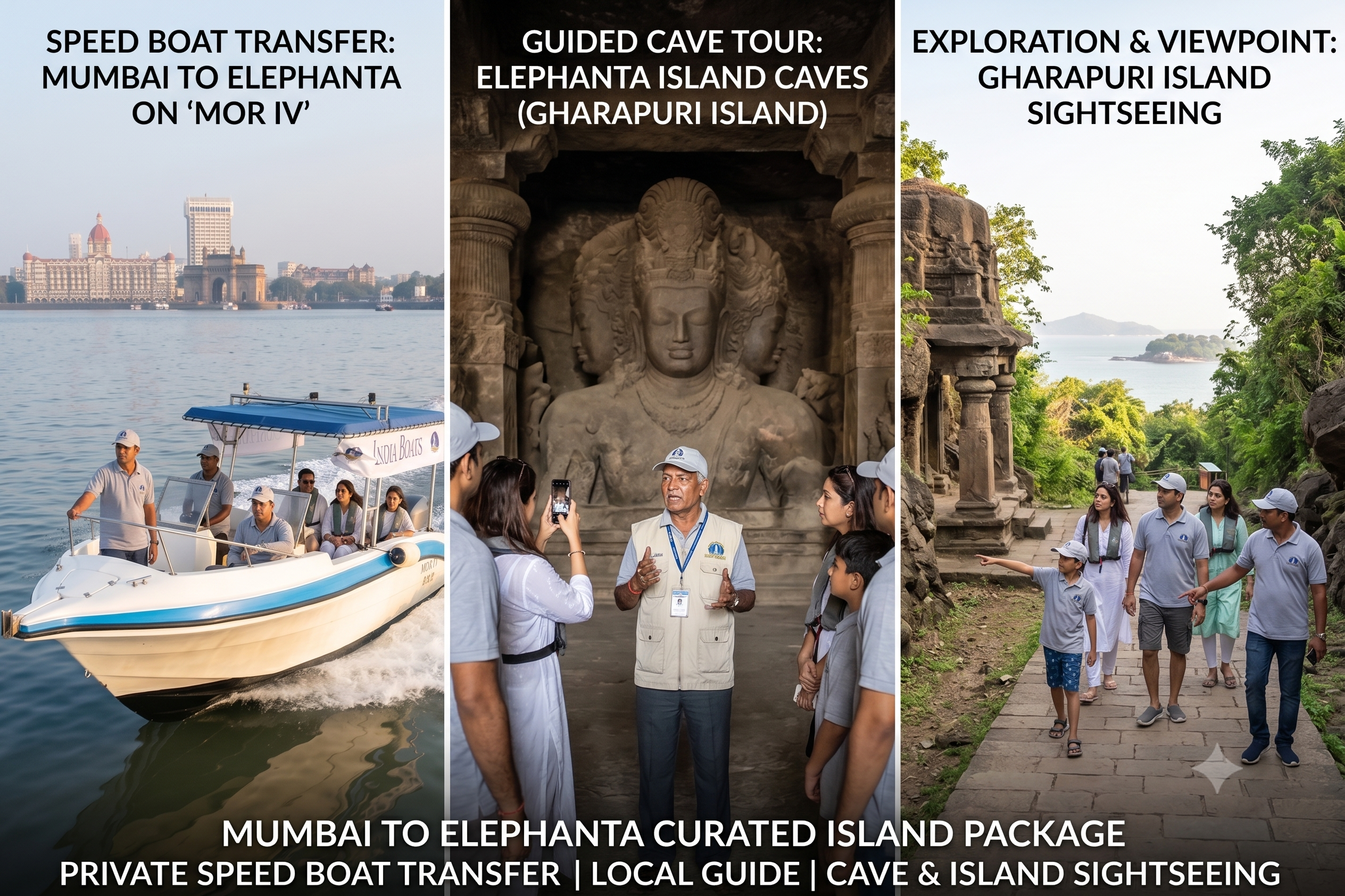 Private boat trip from Mumbai to Elephanta Island